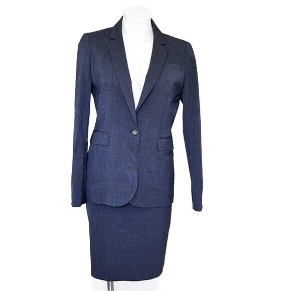 Banana Republic Navy Wool Martin Fit stretch pants size 2 - Picture 11 of 12